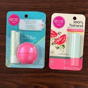 eos Strawberry Cheer/Whipped Vanilla Frost & Watermelon Frosé Lip Balm Sets
